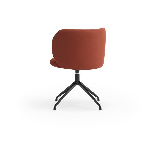 Sedia da pranzo color mattone in imbottito Mogi – Teulat-image-3