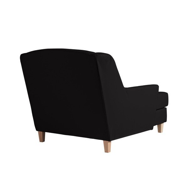 Poltrona lounge in similpelle Judith nera - Max Winzer-image-4