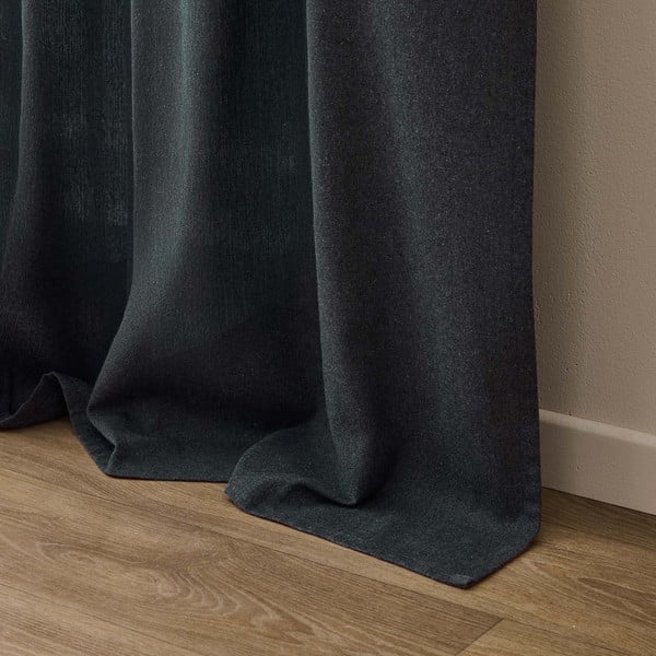 Tenda color antracite in misto cotone 140x240 cm Everest – douceur d'intérieur-image-4