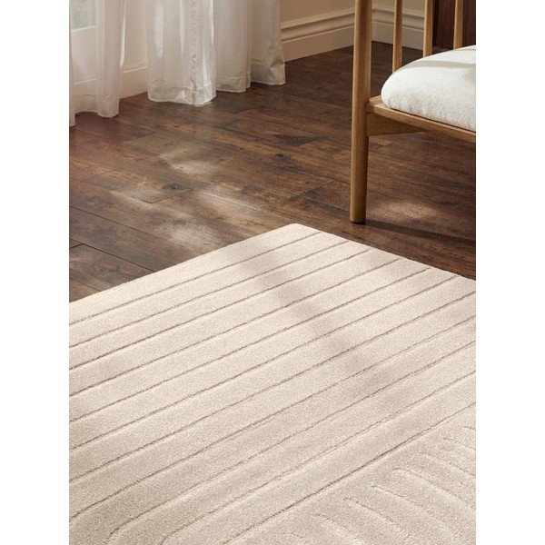 Tappeto color crema in lana tessuto a mano 120x180 cm Arcura – Vikosa-image-3