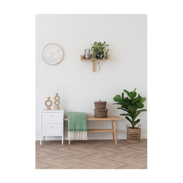 Coperta verde in misto lana 130x170 cm Carmel – House Nordic-image-2