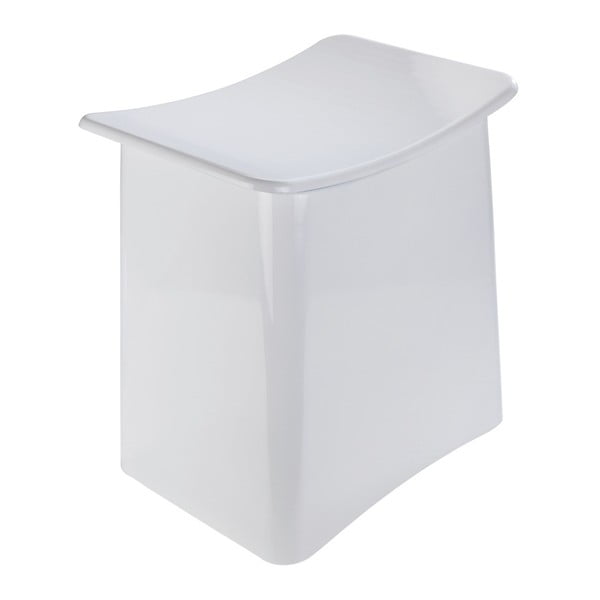 Sgabello bianco con vano portaoggetti , 33 l Wing - Wenko