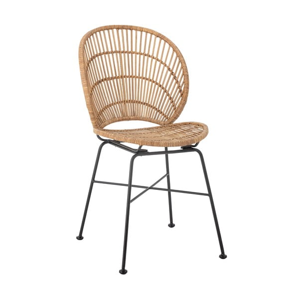 Sedia da pranzo di colore naturale in rattan Fiore – Bloomingville
