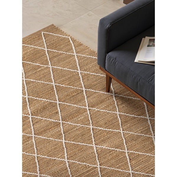 Tappeto di colore naturale in iuta tessuto a mano 200x300 cm Kunu – Hanse Home-image-4