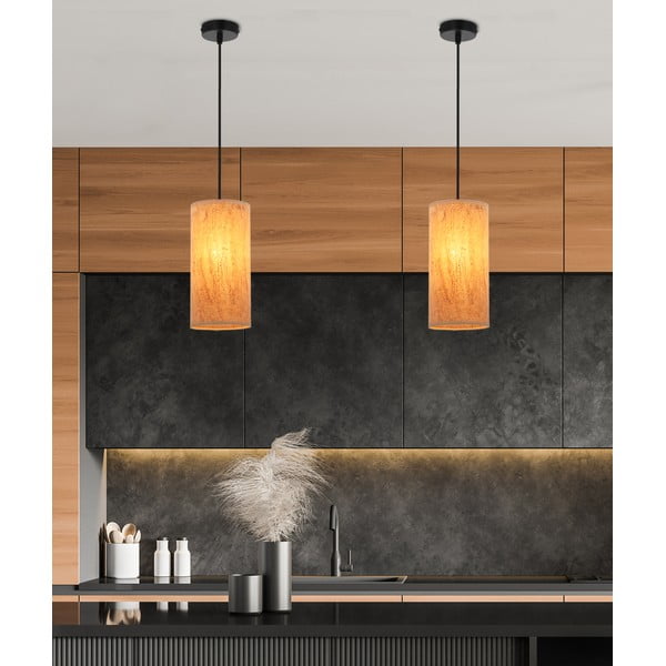 Lampada a sospensione in colore naturale ø 12 cm Aragona - Candellux Lighting-image-1