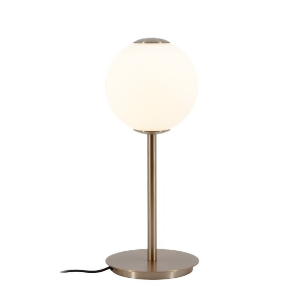 Lampada da tavolo LED color ottone in metallo con paralume in vetro con intensità regolabile (altezza totale 37 cm) Audrey Table – UMAGE