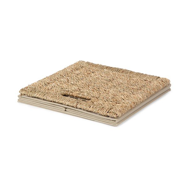 Scatola di colore naturale in erba marina 30x30x30 cm – Compactor-image-4