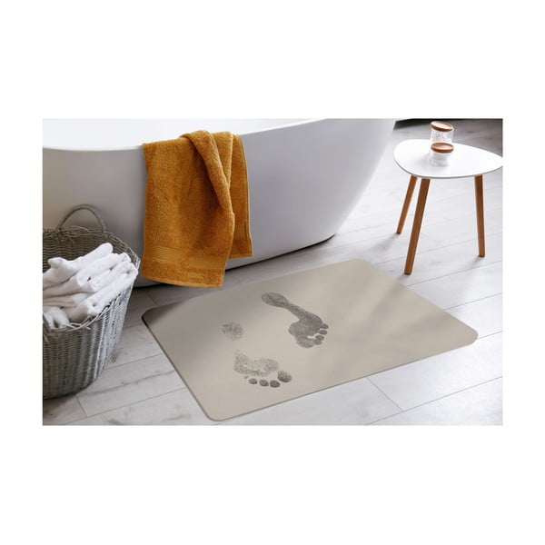 Tappeto da bagno in quarzo beige 35x45 cm Diatonella - douceur d'intérieur-image-1