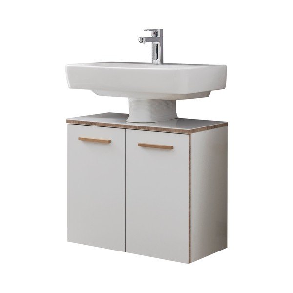 Mobile sospeso bianco sotto il lavabo 60x53 cm Set 931 - Pelipal-image-2