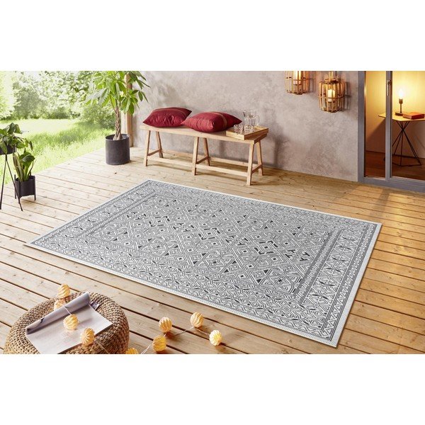 Tappeto per esterni nero e beige , 70 x 140 cm Cuadrado - NORTHRUGS-image-1