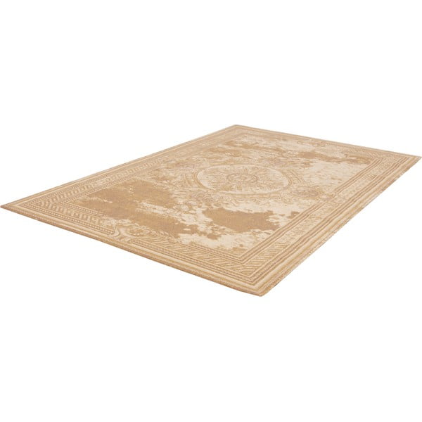 Tappeto in lana beige 133x180 cm Emily - Agnella-image-4