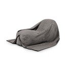 Pouf a sacco per bambini grigio scuro con rivestimento in velluto a coste Cocoon 120 – SLOWDOWN