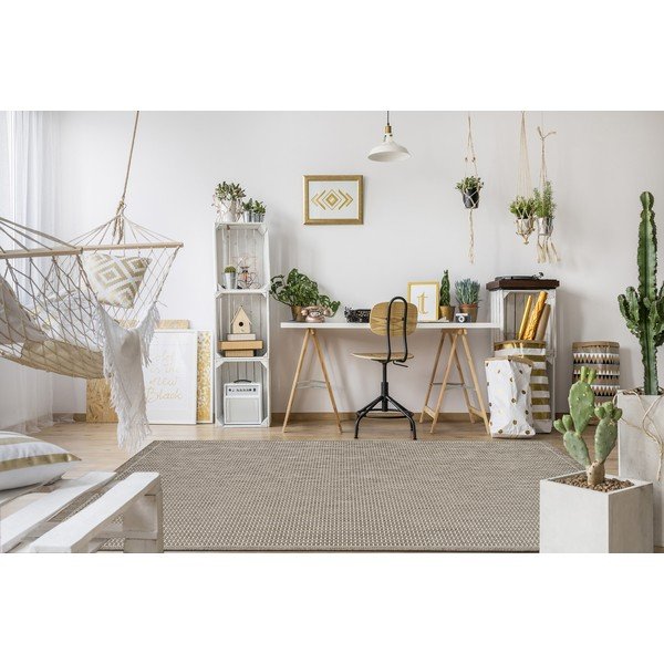 Tappeto da esterno beige , 200 x 200 cm Tatami - Floorita-image-1