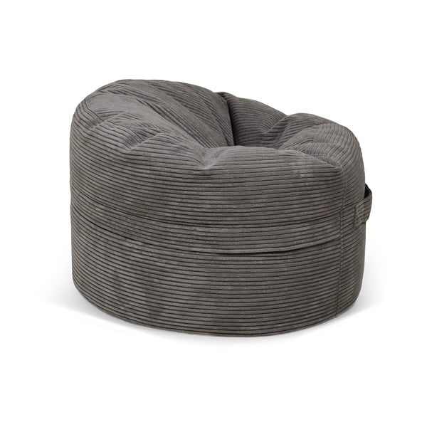 Pouf a sacco per bambini blu con rivestimento in velluto a coste Roll 80 – SLOWDOWN-image-2