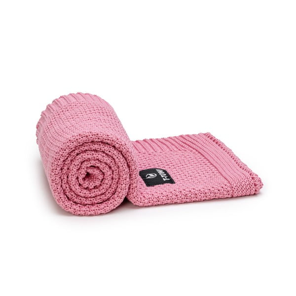 Coperta per neonati in cotone rosa 80x100 cm Spring - T-TOMI