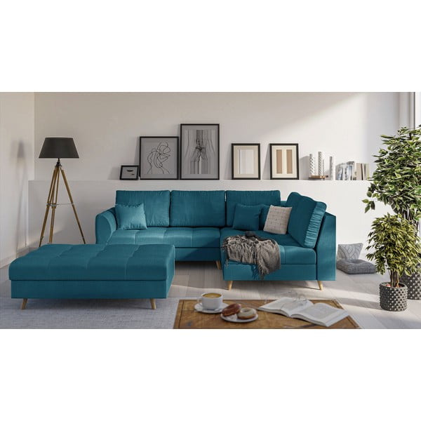 Pouf turchese Ariella - Ropez-image-1