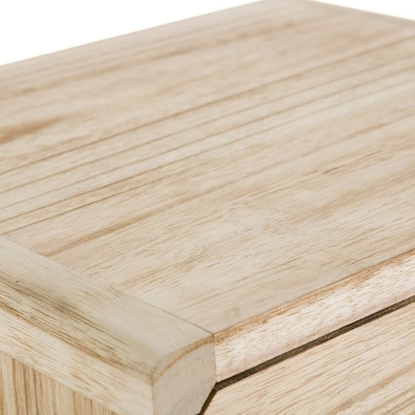 Comodino in legno esotico di colore naturale Natural Way - Casa Selección-image-4