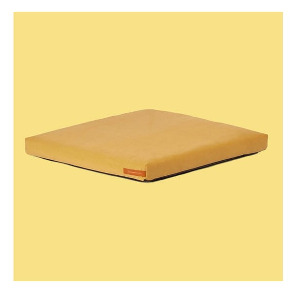 Materasso giallo per cane in ecopelle 60x70 cm SoftPET Eco L - Rexproduct-image-1