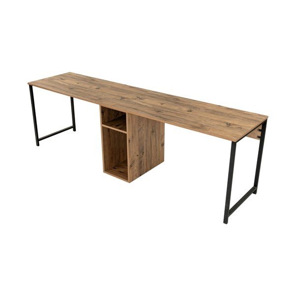 Scrivania con effetto pino 60x240 cm Twin – Kalune Design