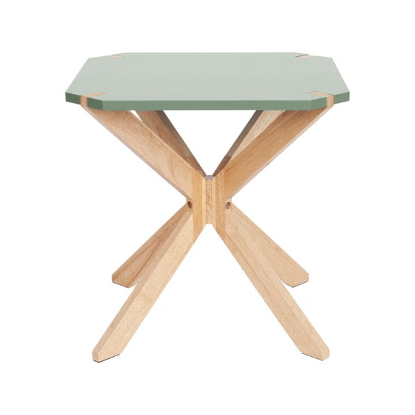 Tavolino Mister verde menta, 45 x 45 cm Mister X - Leitmotiv