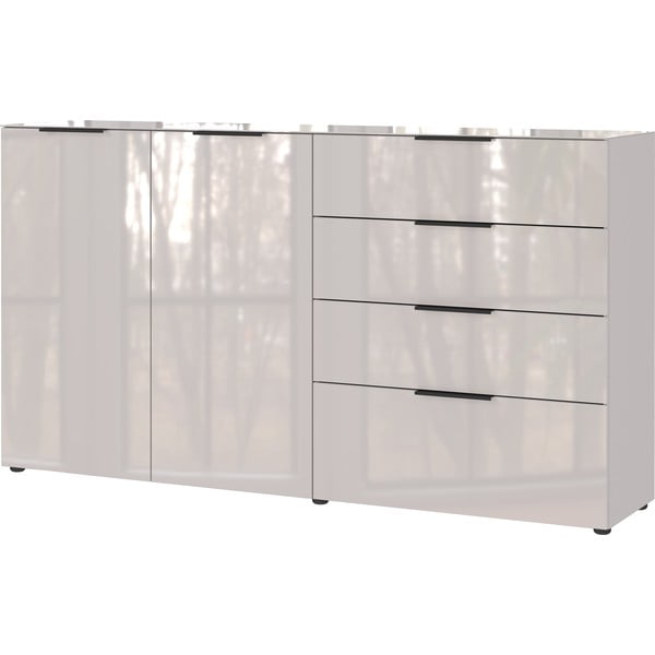 Cassettiera bassa color crema 184x102 cm Oakland - Germania-image-2