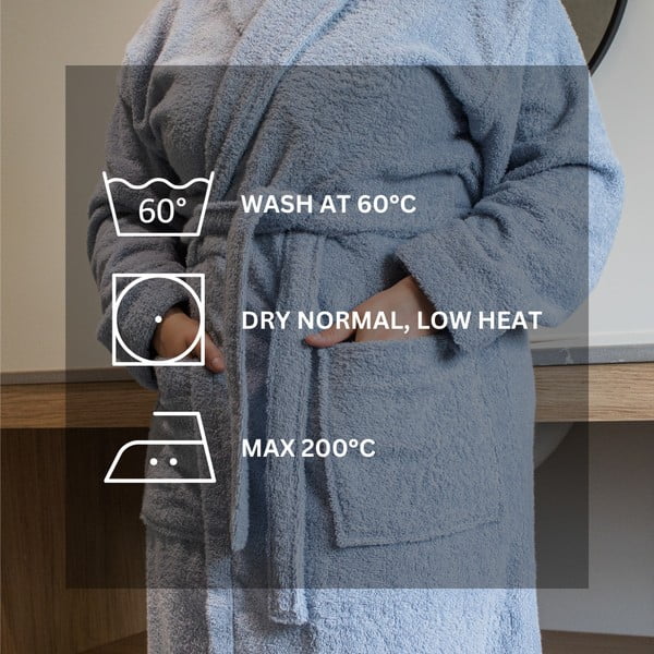 Accappatoio verde in cotone XXL Lindu – Tiseco Home Studio-image-3