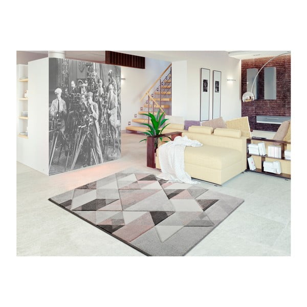 Tappeto grigio e rosa , 80 x 150 cm Pinky Dugaro - Universal-image-1