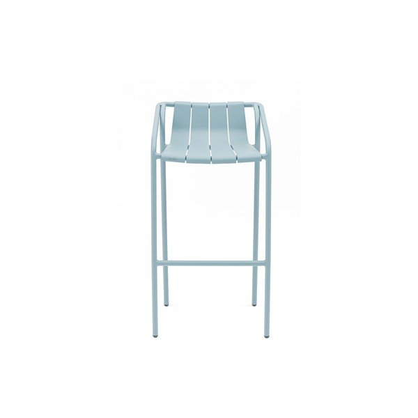 Set di 2 sgabelli da giardino in metallo blu Fleole - Ezeis-image-1