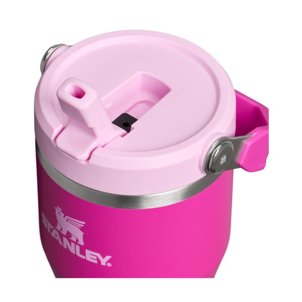 Borraccia termica rosa in acciaio inox 600 ml IceFlow™ Flip Straw 2.0 Tumbler Violet Blossom – Stanley-image-1