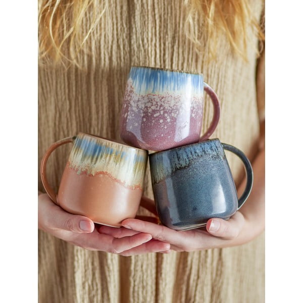 Tazze in set in gres 3 pz 460 ml Cloe – Bloomingville-image-1