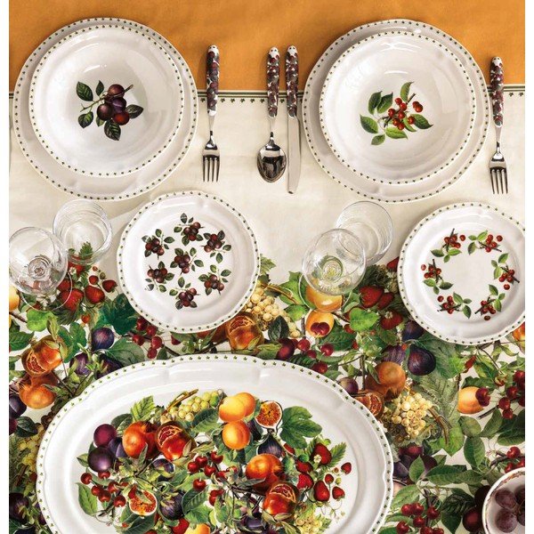 Vassoio in new bone china 35x50 cm Le Primizie – Brandani-image-1