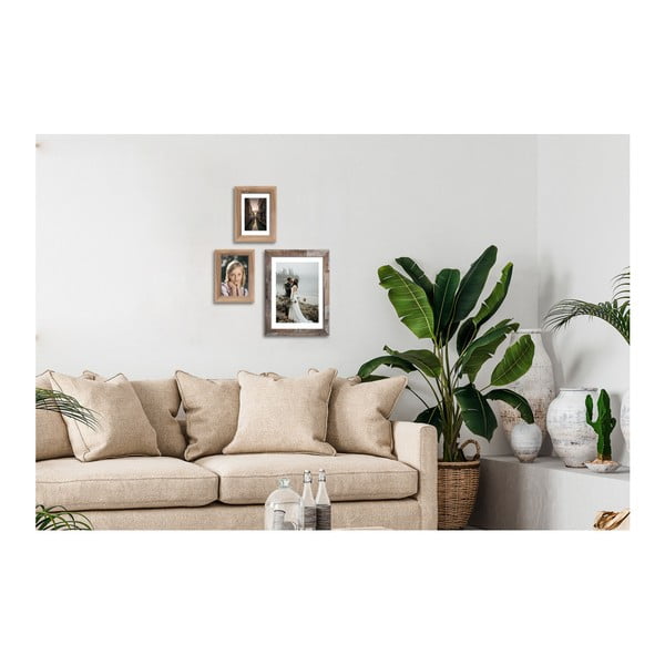 Cornice marrone per foto 34 x 44,5 cm Bergen Shabby - Styler-image-1