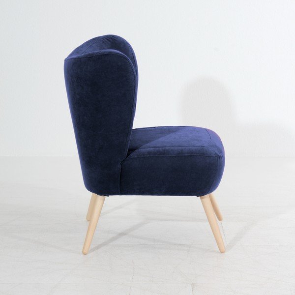 Poltrona blu scuro Sari Velur - Max Winzer-image-3