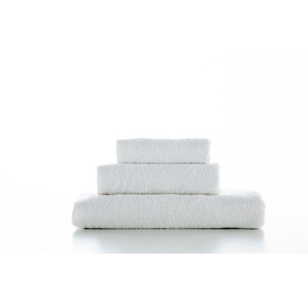 Set di 3 asciugamani in cotone bianco , 70 x 140 cm Lisa Coral - El Delfin