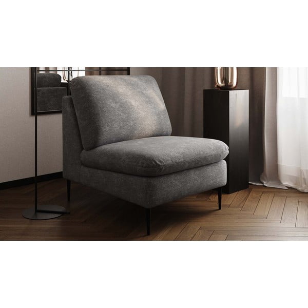 Poltrona grigio chiaro Moilo - MESONICA-image-3