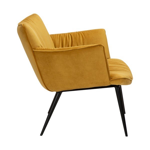 Poltrona in velluto giallo Join - DAN-FORM Denmark-image-2