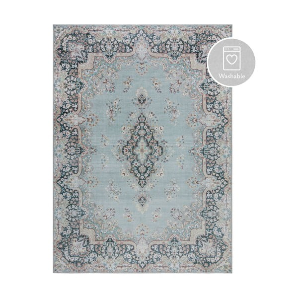 Tappeto lavabile turchese 80x150 cm FOLD Colby - Flair Rugs