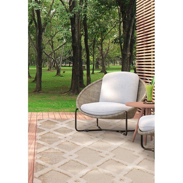 Tappeto da esterno crema 80x150 cm Monty - Asiatic Carpets-image-1