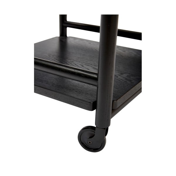 Tavolino da portata  in rovere con rotelle 40x40 cm Norm - Hübsch-image-2