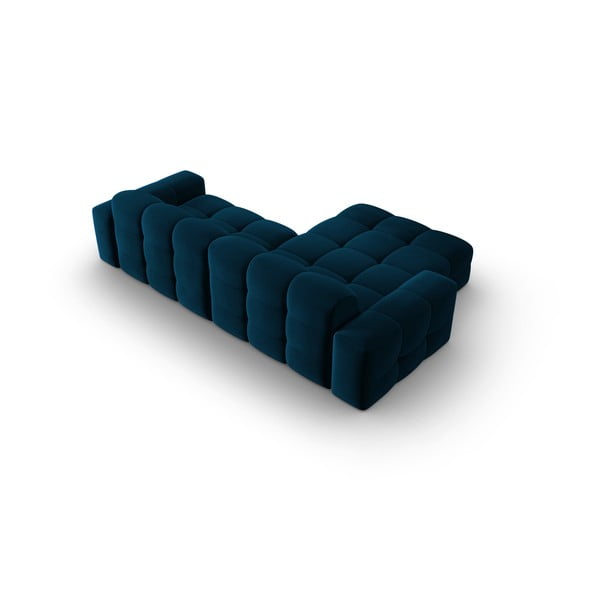 Divano angolare in velluto blu scuro (angolo sinistro) Kendal - Micadoni Home-image-4