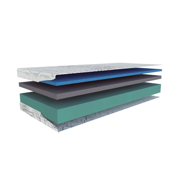 Materasso matrimoniale in schiuma dura/media 180x200 cm Aquasleep - Materasso-image-1