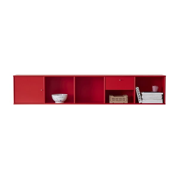 Libreria a parete rossa 108 Mistral - Hammel Furniture