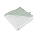 Asciugamano in mussola verde con cappuccio 75x75 cm - Bébé Douceur