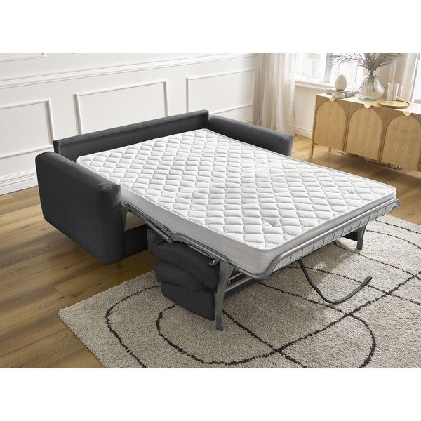 Divano nero per il riposo quotidiano/allungabile 220 cm Cocoone – Bobochic Paris-image-1