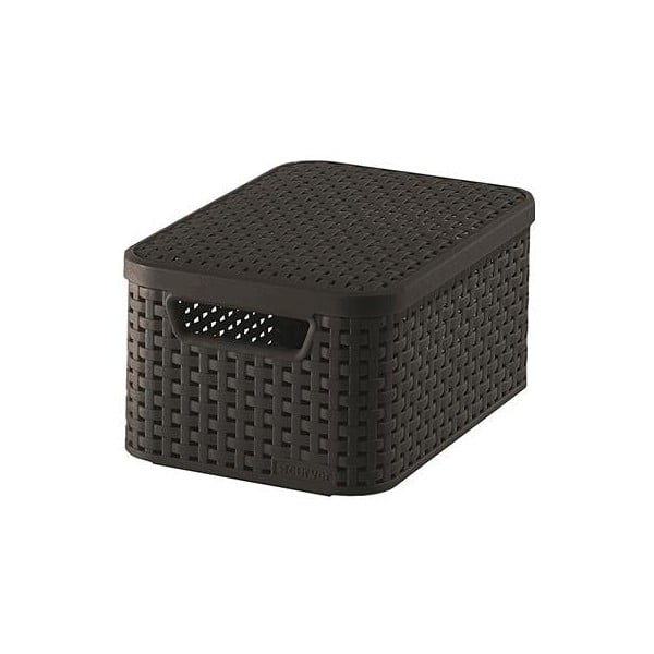 Scatola con coperchio marrone scuro in plastica 20x29x14 cm Style – Curver
