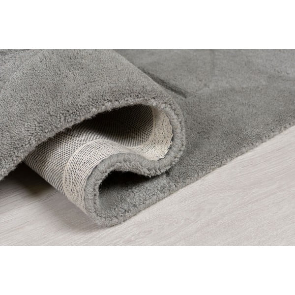 Tappeto rotondo in lana grigia ø 160 cm Gigi - Flair Rugs-image-4