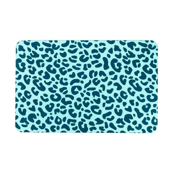 Tappeto da bagno azzurro 39x60 cm Leopard - Artsy Doormats