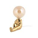 Lampada da tavolo per bambini dorata Joey – Leitmotiv