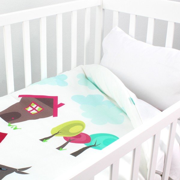 Copripiumino e cuscino in cotone per bambini , 100 x 120 cm Grandma - Mr. Fox-image-1