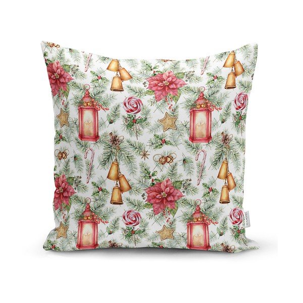 Federa decorativa a tema natalizio 43x43 cm Lantern – Mila Home